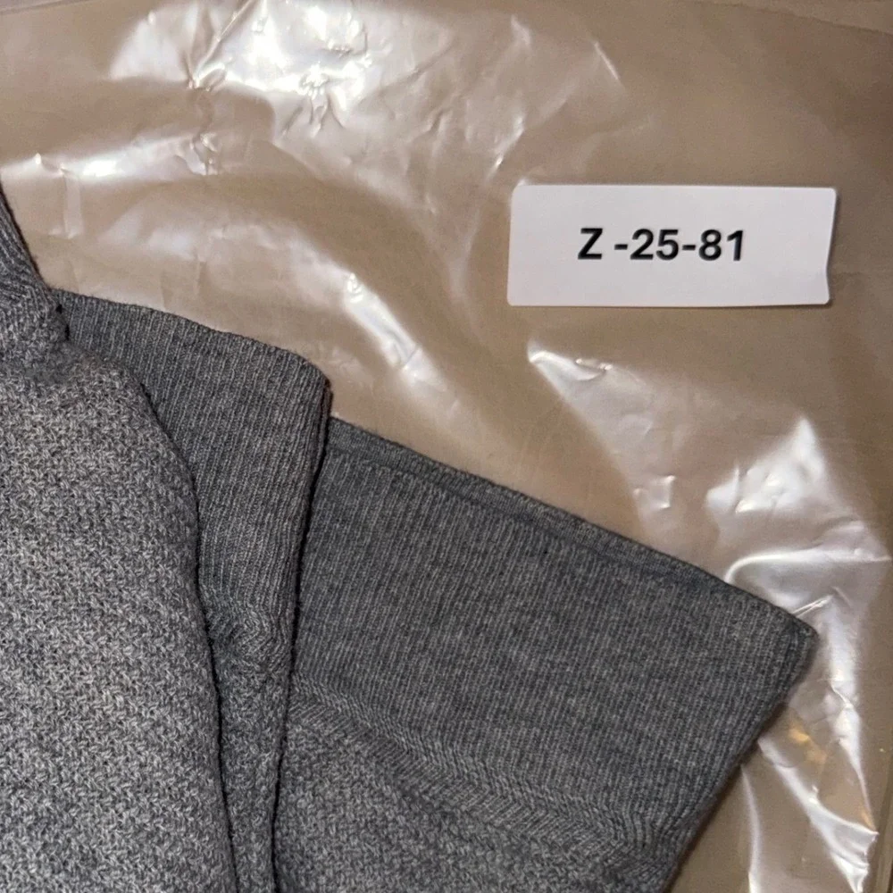 Jos‎ A. Bank Reserve Mens Gray Quarter Zip Long Sleeve Sweater Pullover Knit XL